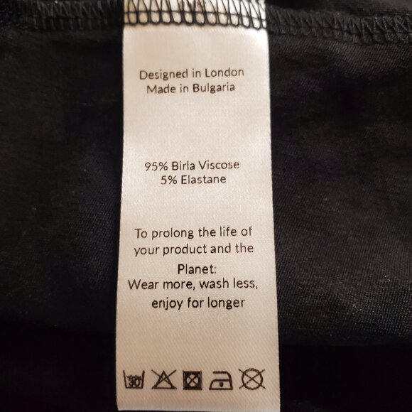 NEW SAINT + SOFIA SZ 10 Noho Skirt - Lightning Gingham print Black & Light Tan - Picture 11 of 13